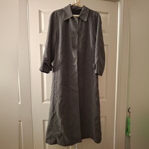 Long Grey Trench Coat